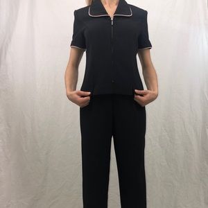 Business pant suit Black Jessica Howard petite 6